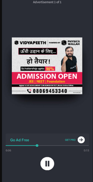 PhysicsWallah Saavn Music App Ad
